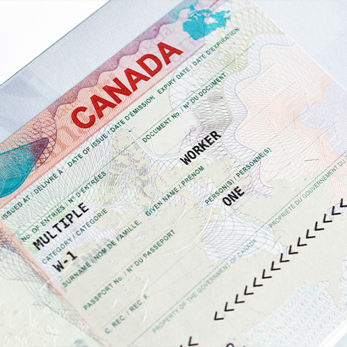 Canadian Visa W-1