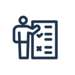 Person and list logo Person and list logo