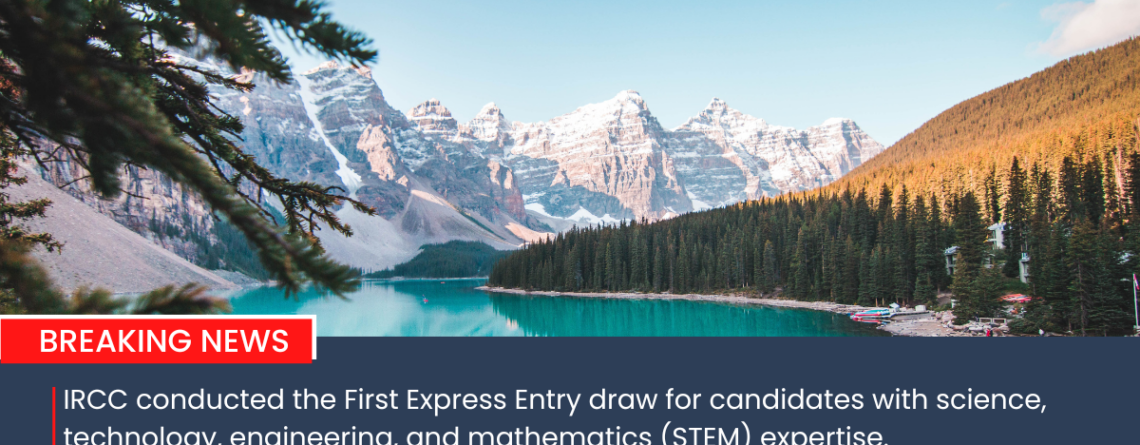 Express Entry draw announcement for Canada immigration.