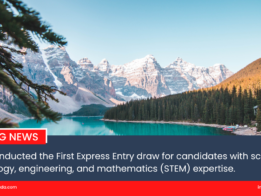 Express Entry draw announcement for Canada immigration.